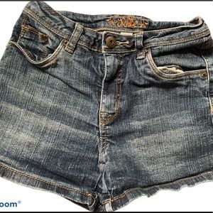 Blue justice jean shorts